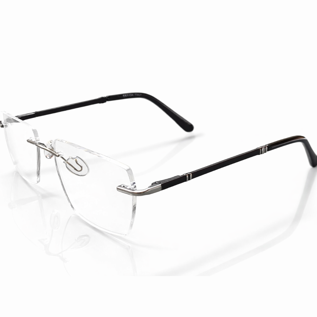 Silver Rectangle Medium Frame for Unisex E05-0021-10
