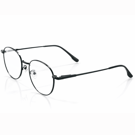 Clip-onBlack Round Small Frame for Unisex E05-0027-1