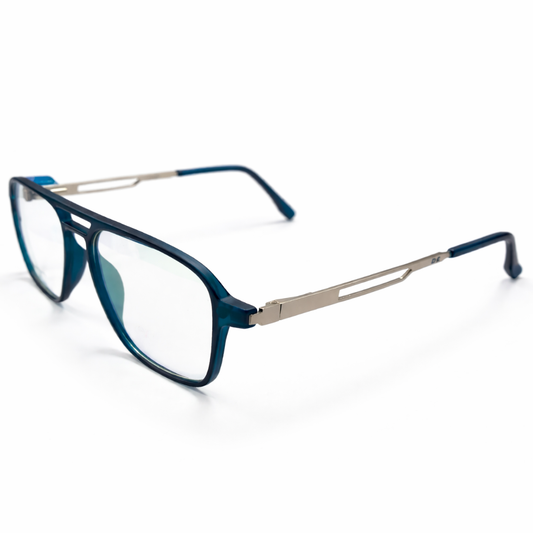 Clip-onBlue Square Medium Frame for Unisex E05-0027-4