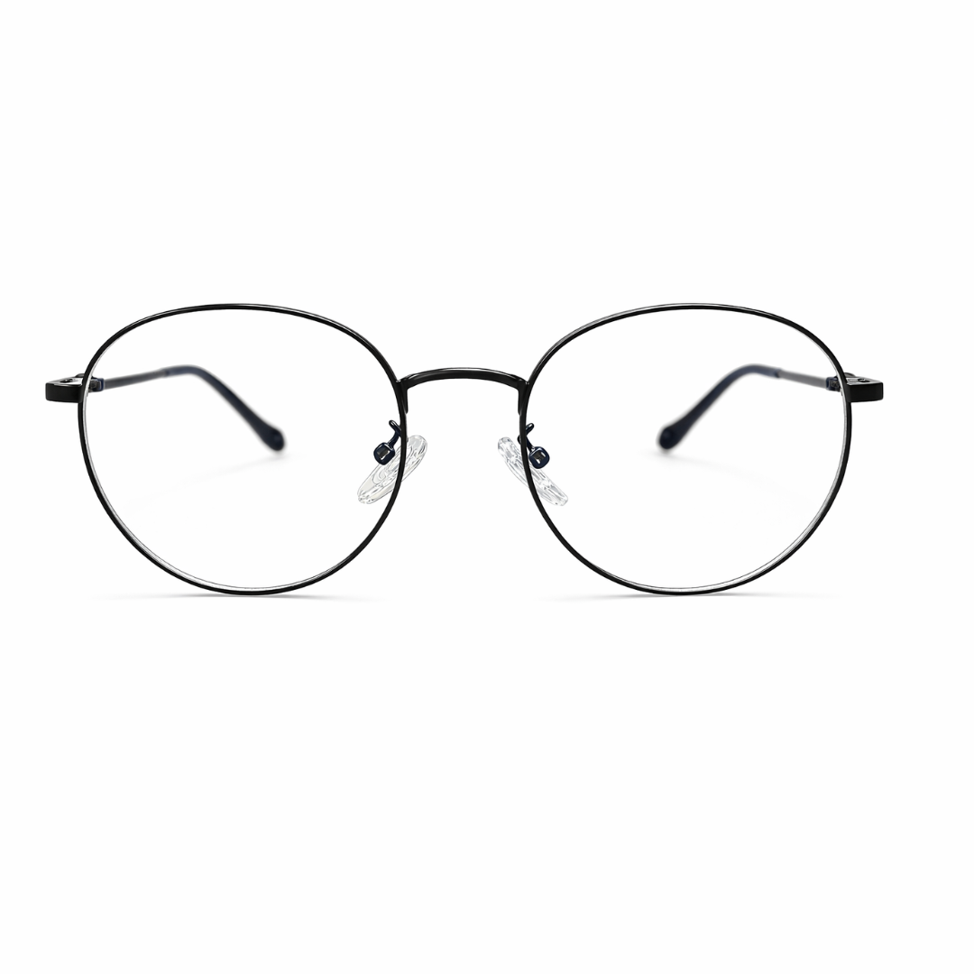 Black Round Photochromic Frame for Unisex E05-0015-1p