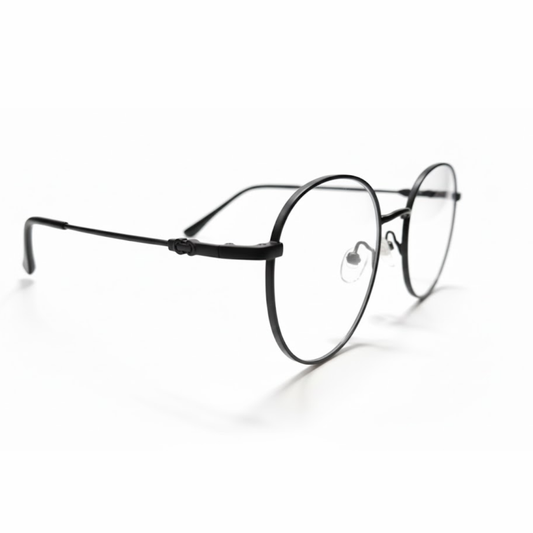 Black Round Photochromic Frame for Unisex E05-0015-1p