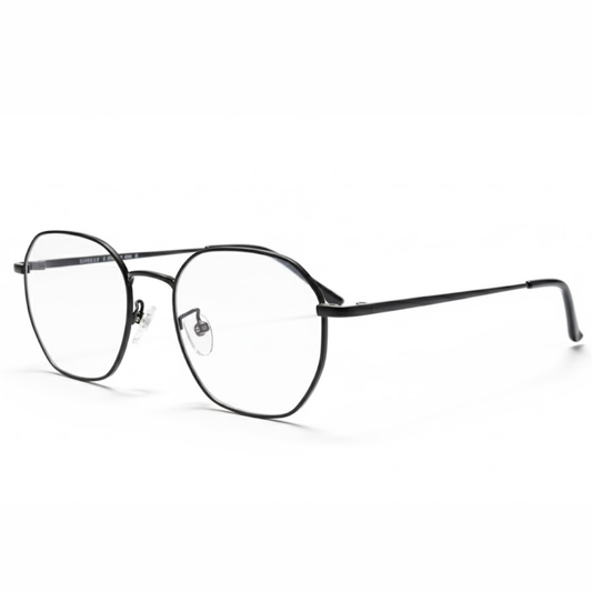 Black Geometric prescription eyeglasses Frame for Unisex E05-0014-1