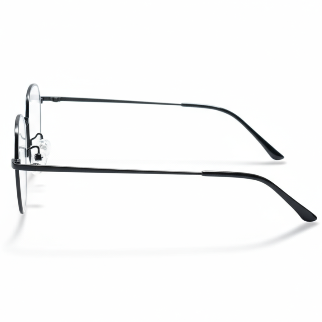 Black Geometric BlueBlock Screen Glasses for Unisex E05-0007-1