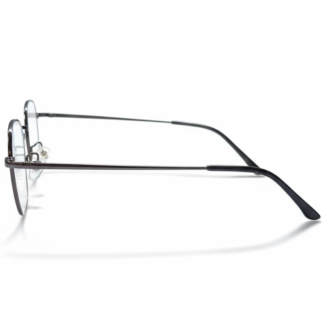 Dark Silver Aviator BlueBlock Screen Glasses for Unisex E05-0008-2