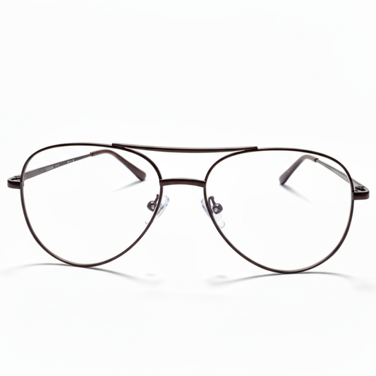 Dark brown Aviator Frame for Unisex E05-0008-4