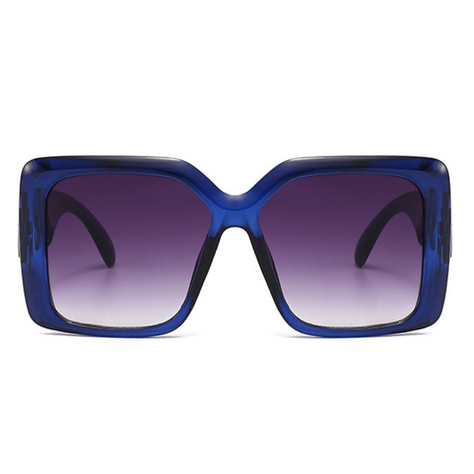 Eyedigo Gradient Grey X BlueOversized square sunglasses-Oversize - E09-0031 4-side