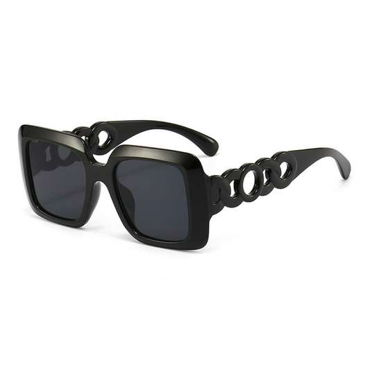 EyedigoGrey X BlackOversized square sunglasses-Oversize - E09-0029 1-front