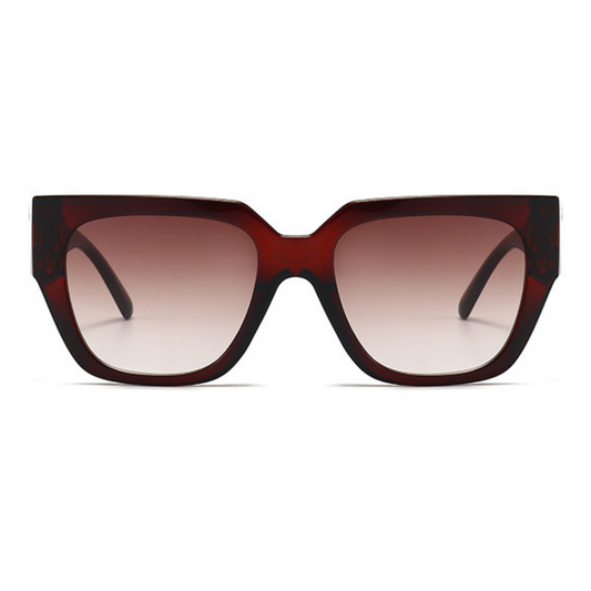 EyedigoLight Brown X BrownOversized square sunglasses-Oversize - E09-0027 4-side