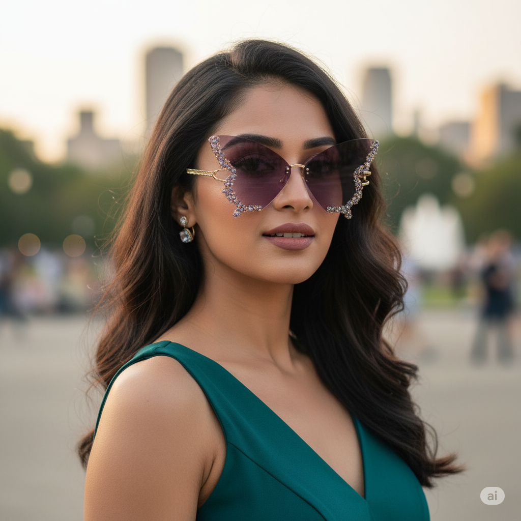 Geometric Sunglasses for Women E09-0046-6
