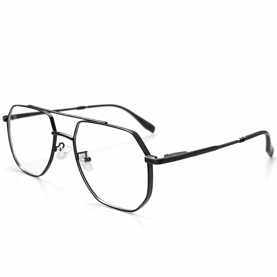 Black Geometric Large Frame for Unisex E05-0024-9