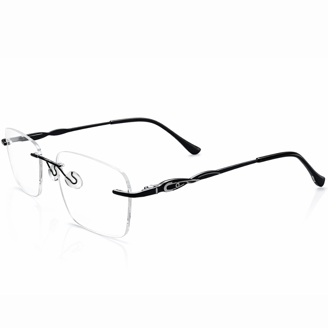 Black Oval Medium Frame for Unisex E05-0021-6