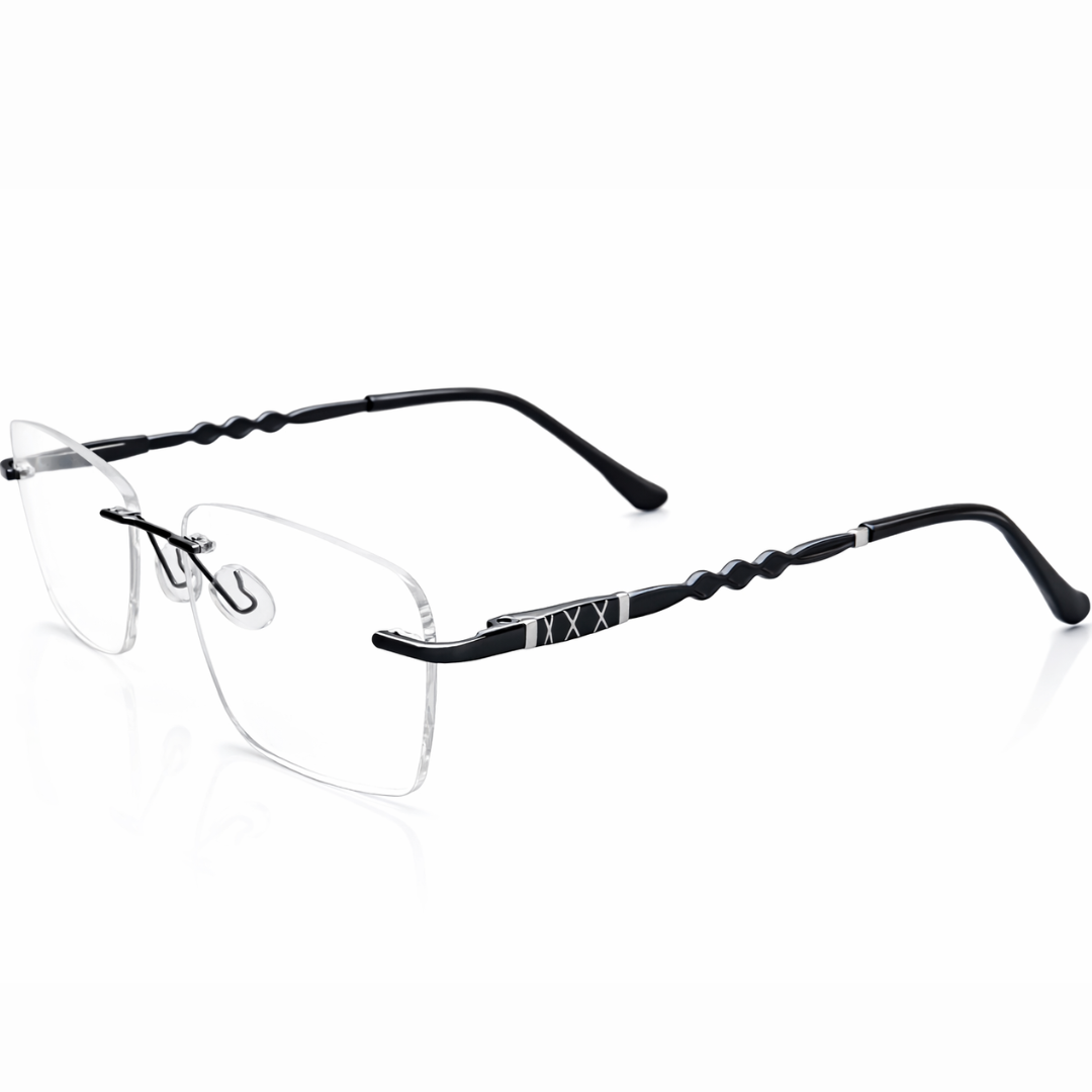 Black Oval Medium Frame for Unisex E05-0021-4