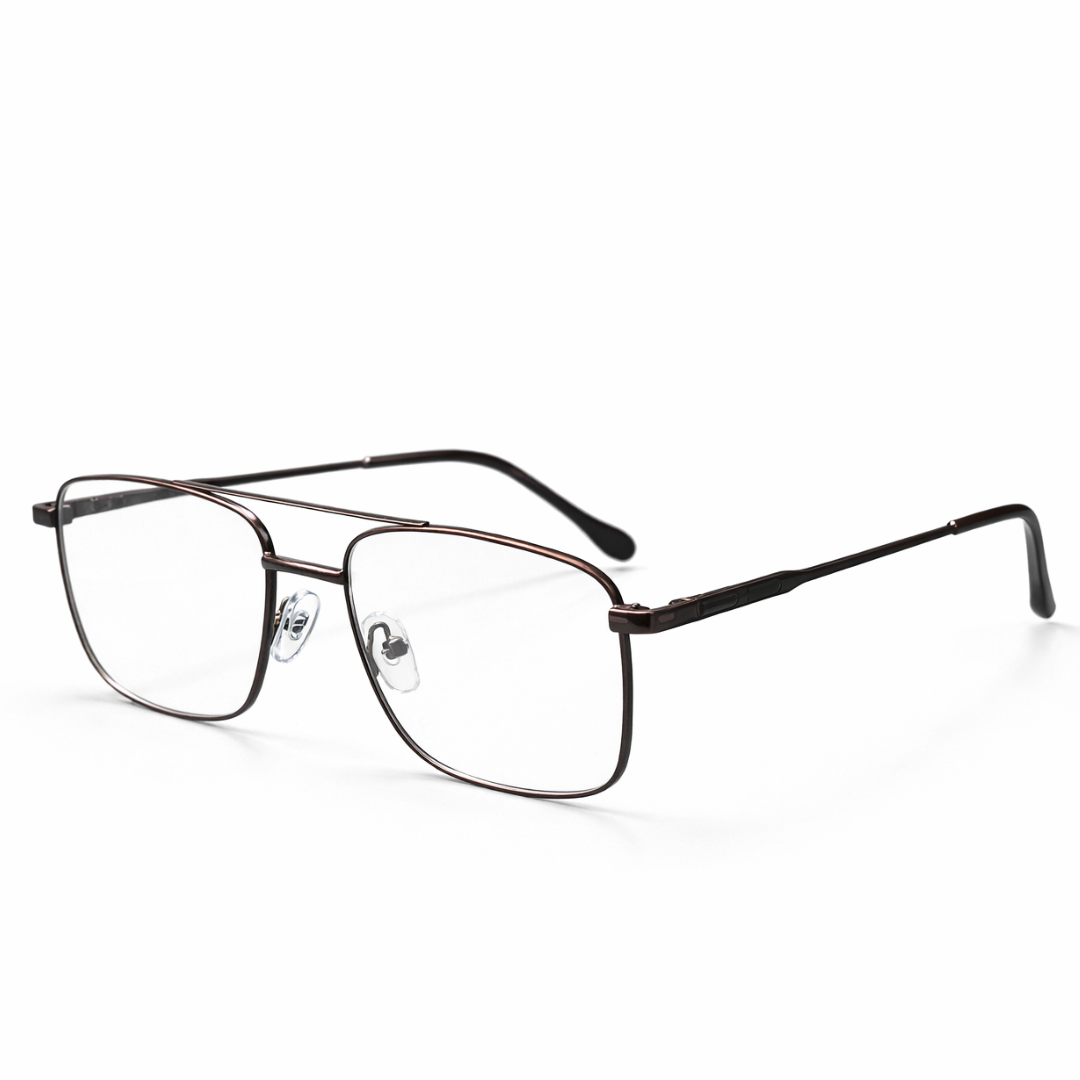 Brown Square Medium Frame for Unisex E05-0016-3