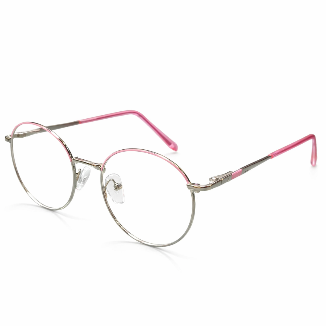 Pink Round Small Frame for Unisex E05-0020-3