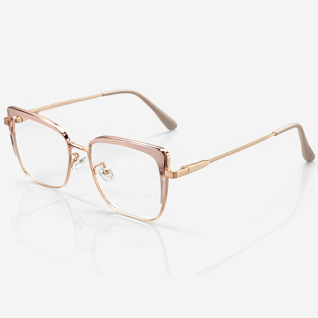 CateyeGolden Beige Oval Medium Frame for Women E05-0022-17