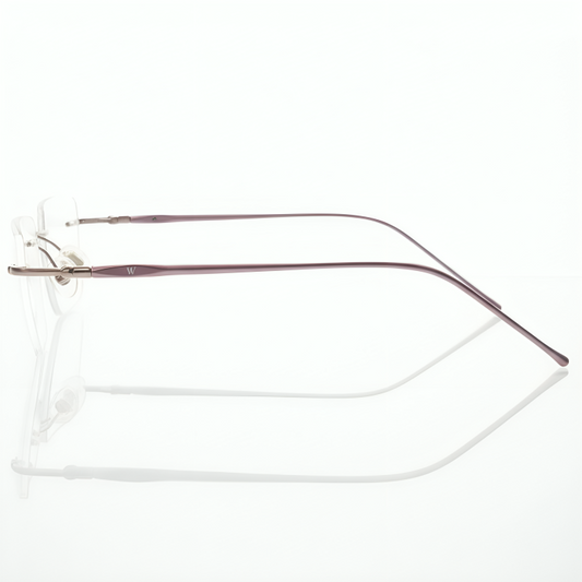 Rimless Rectangle BlueBlock Screen Glasses for Unisex E05-0004-3