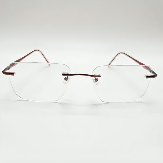 Rimless Rectangle Frame for Unisex E05-0004-2