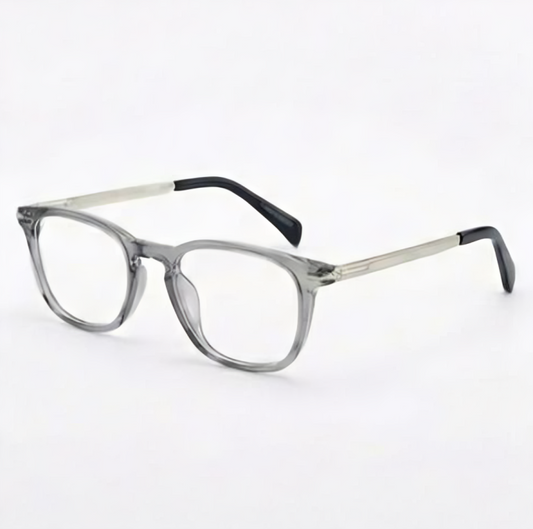 Transparent Grey Rectangle BlueBlock Screen Glasses for Unisex E05-0011-6