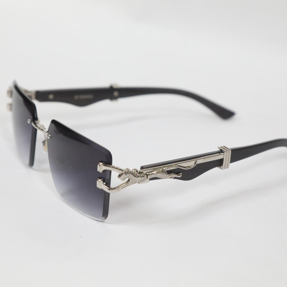 eyedigo-geometric-Stylish sunslasses-black-silver-astra-front-S09-0005 1