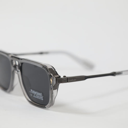 eyedigo-wayfarer-Stylish sunglasses-black-clear-apex-front-S10-0013 3