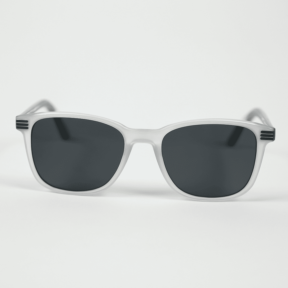 eyedigo-wayfarer-Stylish sunglasses-black-clear-drift-front-S10-0018 4