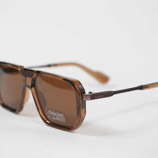 eyedigo-wayfarer-Stylish sunglasses-brown-brown-noir-front-S10-0014 1