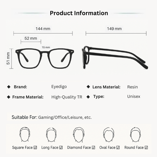 Eyedigo clear to black photochromic X black oversize stylish sunglasses