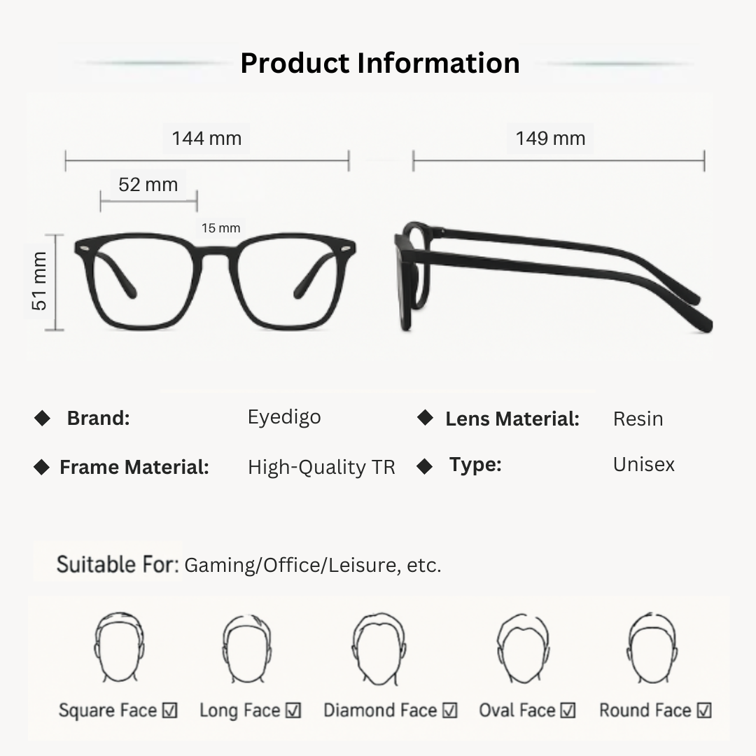Eyedigo clear to black photochromic X black oversize stylish sunglasses