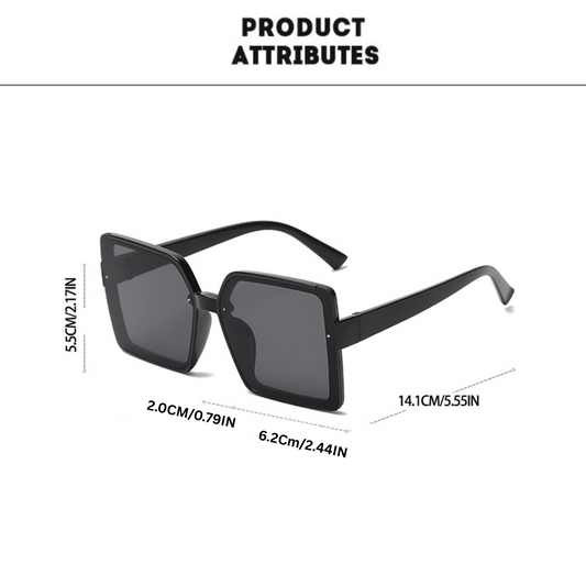 Eyedigo gradient brown X leopard oversize stylish sunglasses