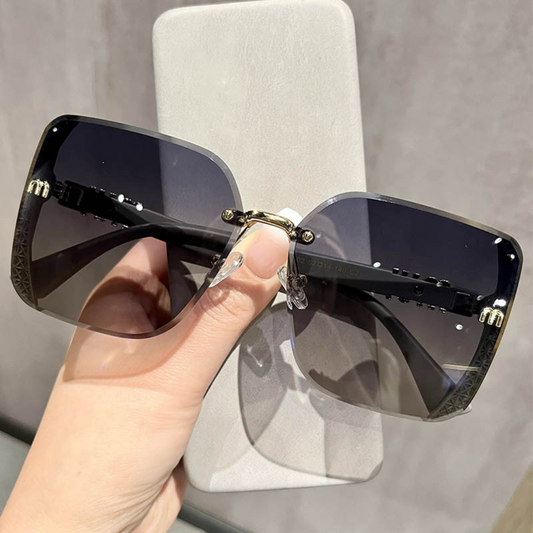 Eyedigo light gray X light grey Geometric stylish Sunglasses