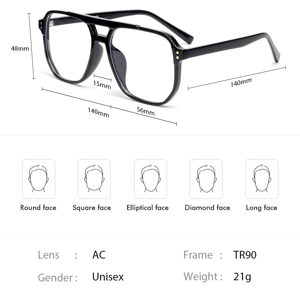 Eyedigo Blue Cut lenses X Black Blue Cut Computer Glasses - E08-0056 1