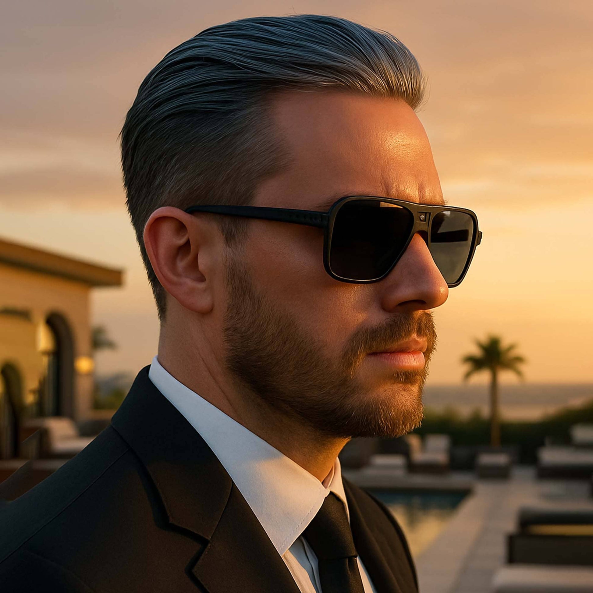 Eyedigo wayfarer Black X Black stylish Power Sunglasses  0002-2