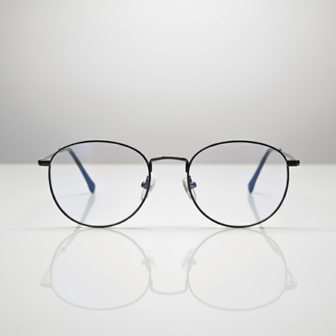 Round BlueBlock Screen Glasses for Unisex E05-0001-1