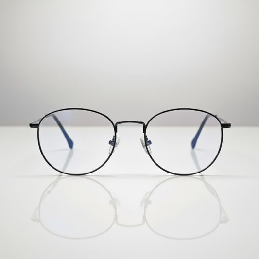 Round BlueBlock Screen Glasses for Unisex E05-0001-1