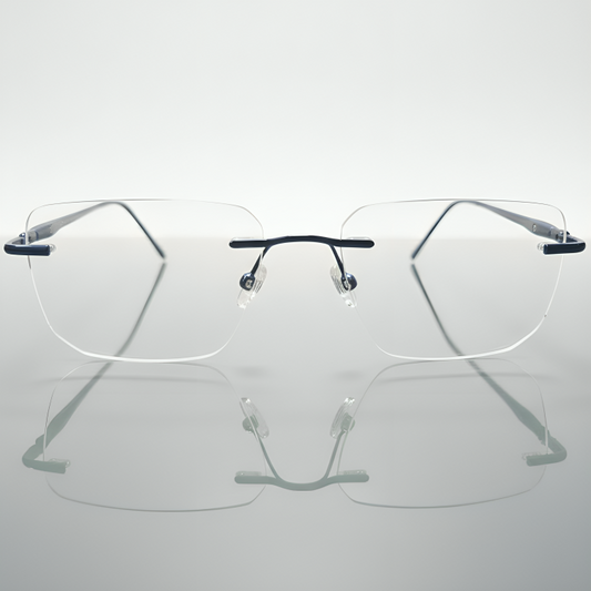 Rimless Rectangle BlueBlock Screen Glasses for Unisex E05-0004-6