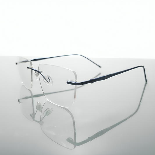 Rimless Rectangle BlueBlock Screen Glasses for Unisex E05-0004-6