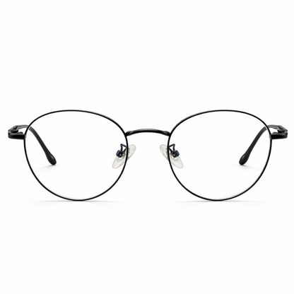 Black Geometric Medium BlueBlock Screen Glasses for Unisex E05-00011-2