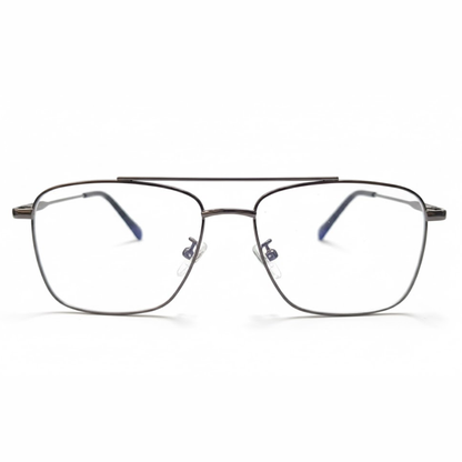 Dark silver Square Frame for Unisex E05-0002-2