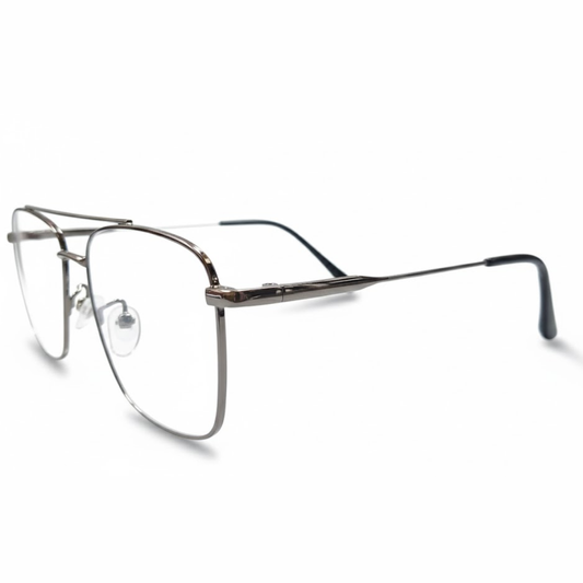 Dark silver Square Frame for Unisex E05-0002-2