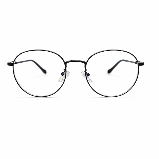 Black Round Photochromic Frame for Unisex E05-0015-1p
