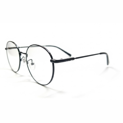Black Round prescription eyeglasses Frame for Unisex E05-0015-1