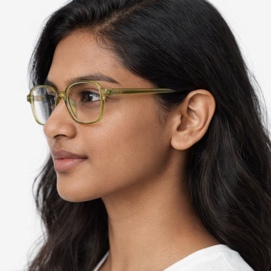 Green Geometric Small Frame for Unisex E05-0026-2