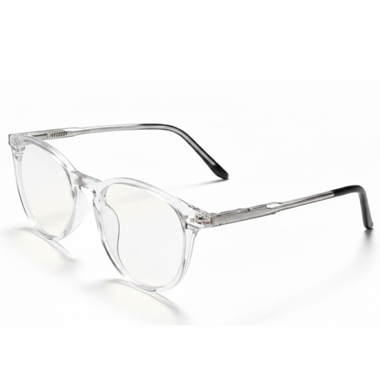 Clear Round Small BlueBlock Screen Glasses for Unisex E05-0032-4