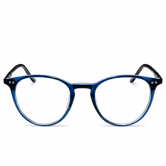 Blue Round Small BlueBlock Screen Glasses for Unisex E05-0032-6