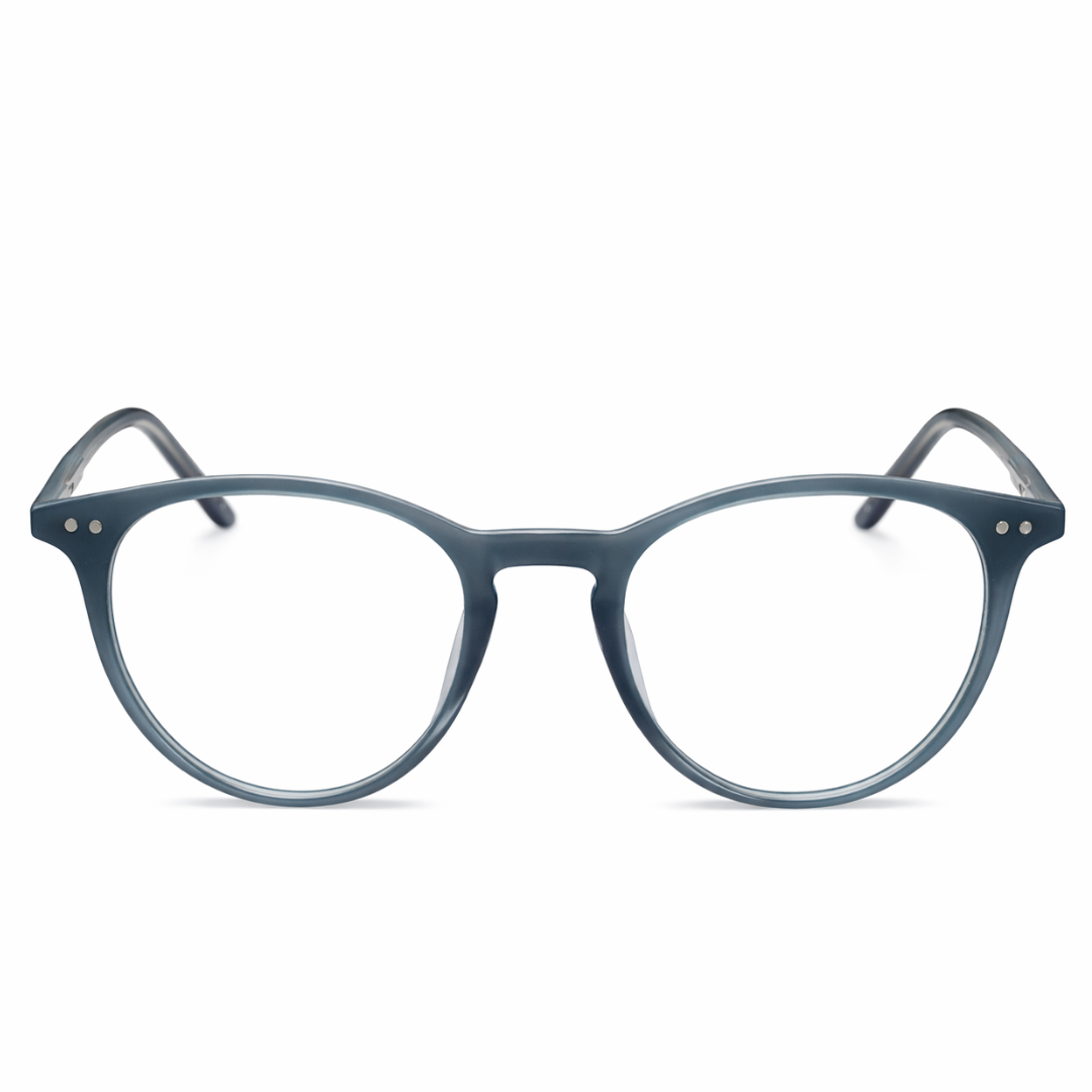 Matt Blue Round Small Frame for Unisex E05-0032-7
