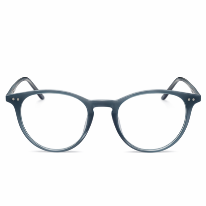 Matt Blue Round Small Frame for Unisex E05-0032-7