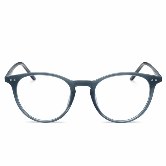 Matt Blue Round Small Frame for Unisex E05-0032-7