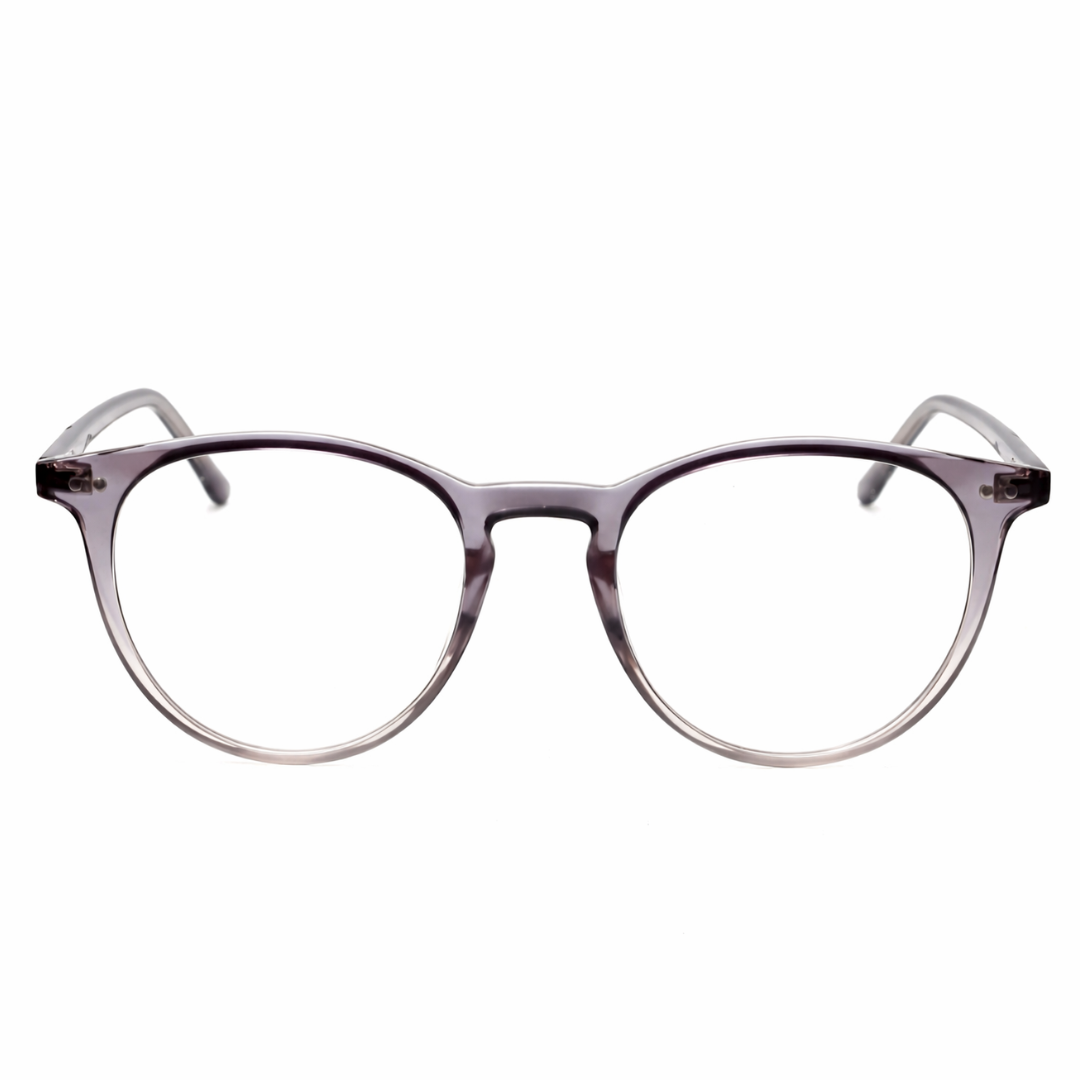 Clear Purple Round Small Frame for Unisex E05-0032-2