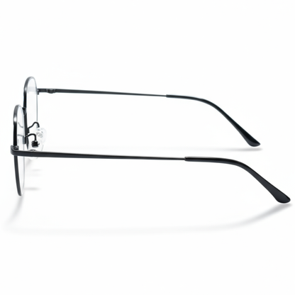 Black Geometric BlueBlock Screen Glasses for Unisex E05-0007-1