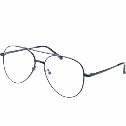 Black Aviator BlueBlock Screen Glasses for Unisex E05-0008-1